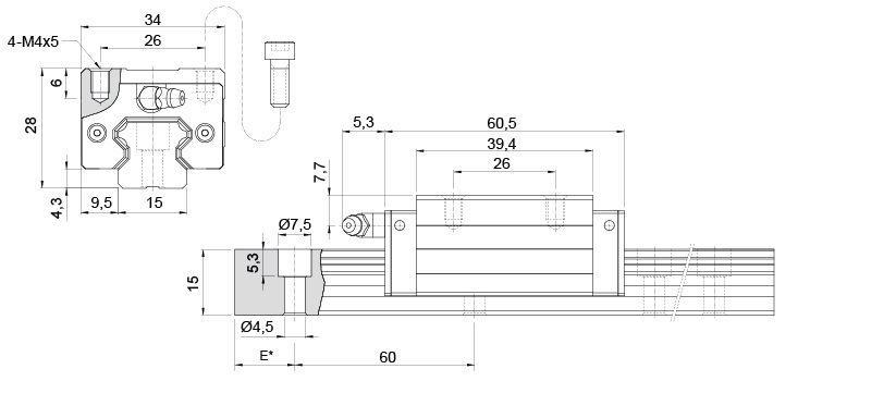 KRH15-VL - dimensoes