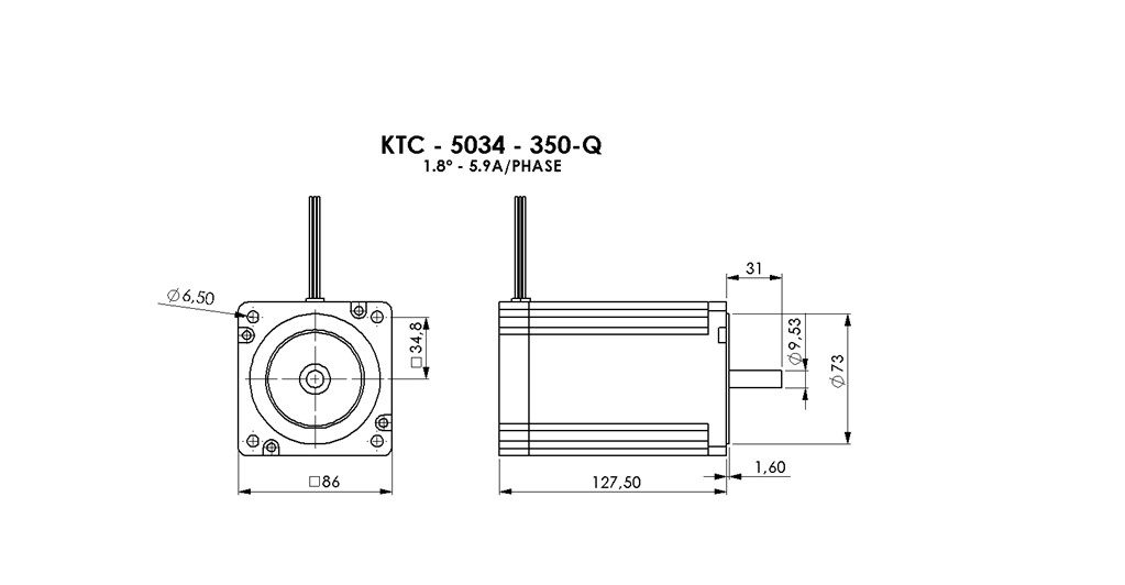motor de Passo 50Kgf