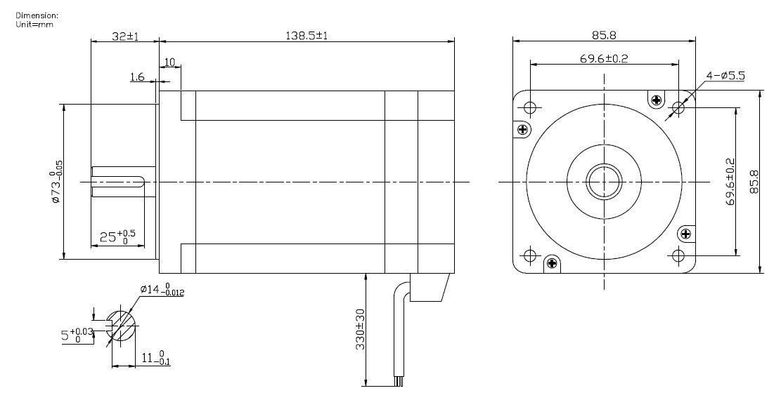 Motor BLDC 628w